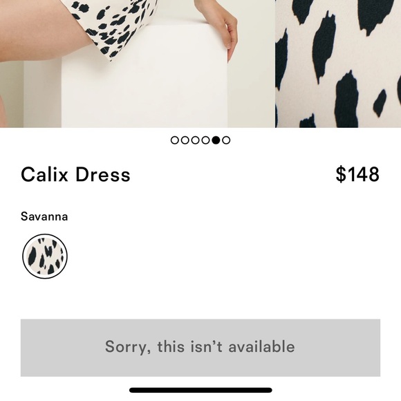 NWT Reformation Calix Dress 🖤 Sold Out Online - Picture 6 of 6